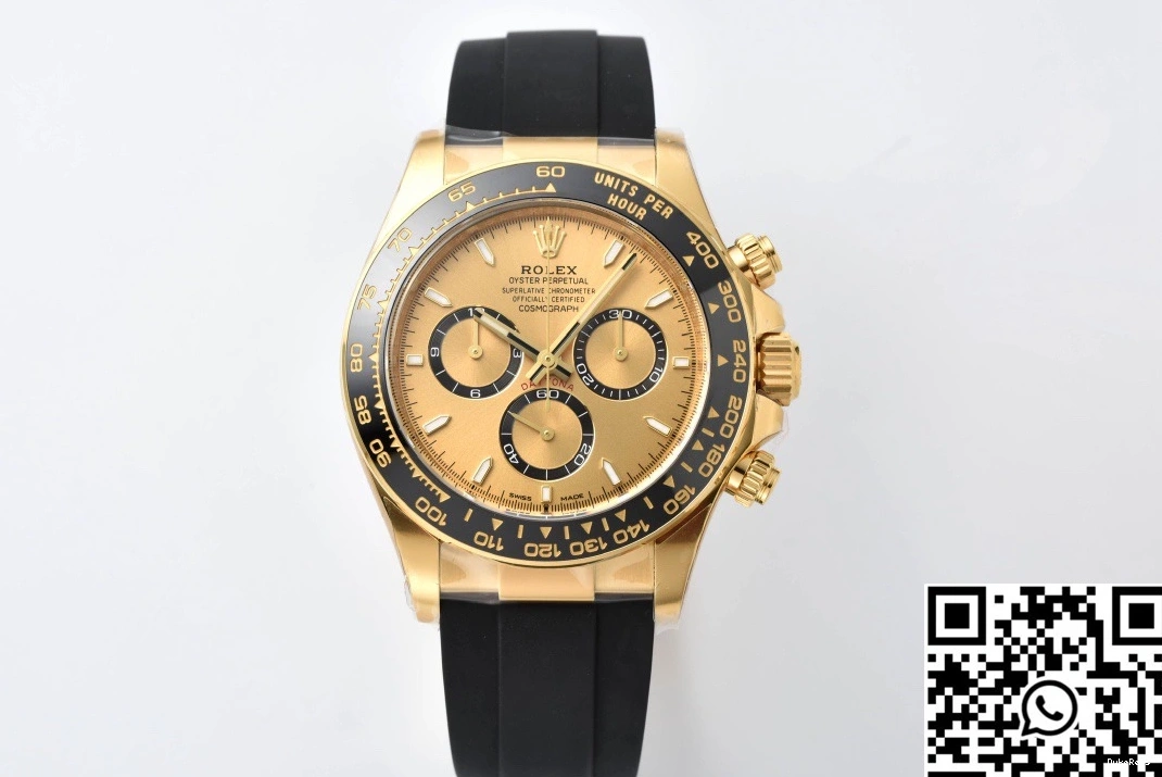 Dial Clean Factory Yellow Rolex Cosmograph Daytona M126518 Black Bezel 1011